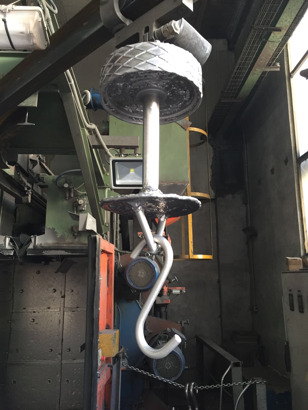 chain link shot blasting