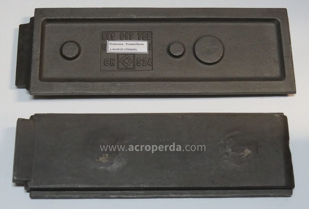 Placa de Protección Frontal Recta 595.016.825/595-017-758