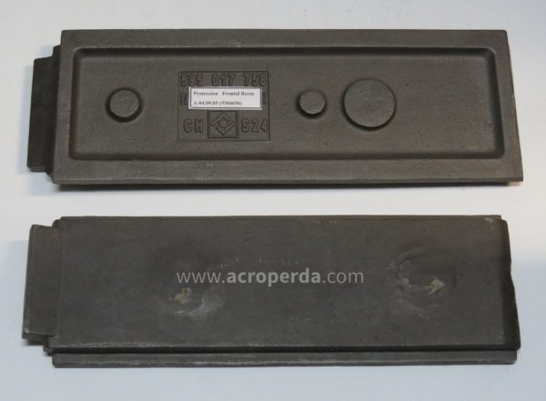 Placa de Protección Frontal Recta 595.016.825/595-017-758