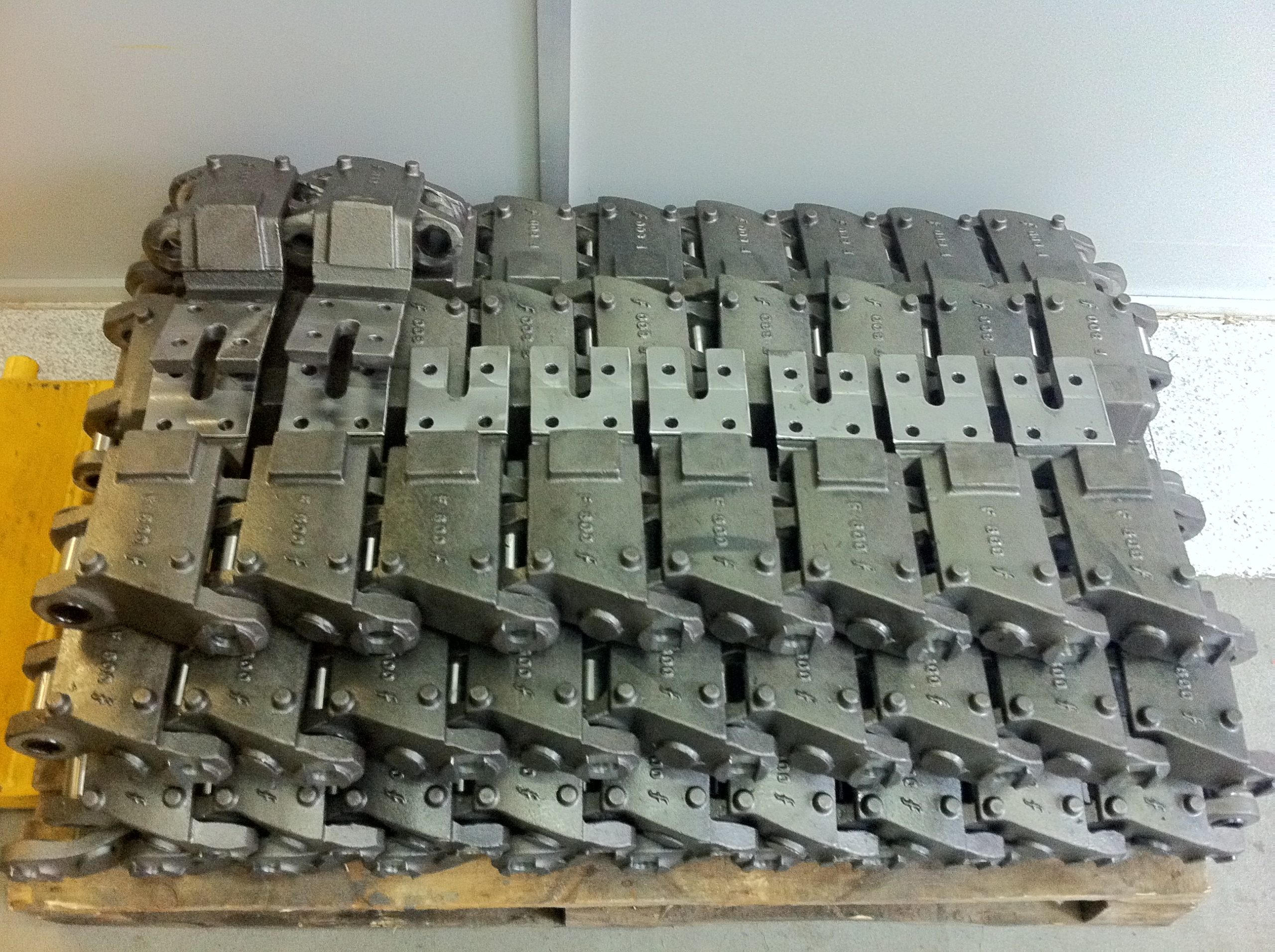 Chain link shot blasting machine